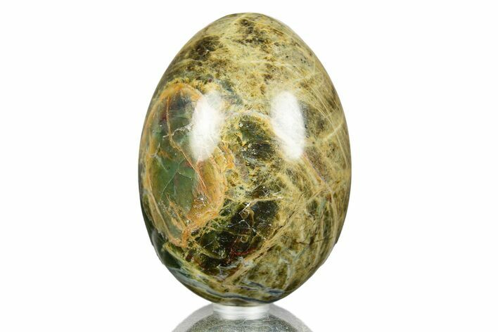 Polished Clear Creek Plasma Agate Egg - California #309105